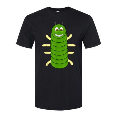 Green Caterpillar Character Cute Animal Halloween Costume Softstyle® CVC T-Shirt