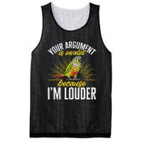 Green Cheek Conure Your Argument Is Invalid Parrot Conure Mesh Reversible Basketball Jersey Tank