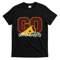 Go Cheer Commanders Design T-Shirt