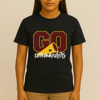 Go Cheer Commanders Design T-Shirt