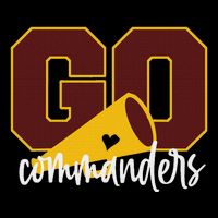 Go Cheer Commanders Design T-Shirt