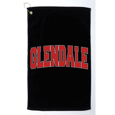 Glendale Ca California Varsity Style Usa Vintage Sports Cute Gift Golf Towel