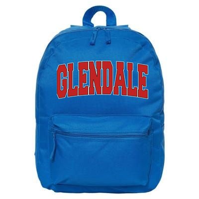 Glendale Ca California Varsity Style Usa Vintage Sports Cute Gift 16 in Basic Backpack