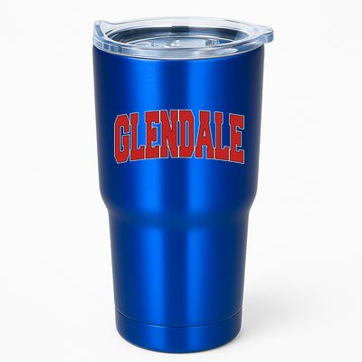 Glendale Ca California Varsity Style Usa Vintage Sports Cute Gift Tumbler