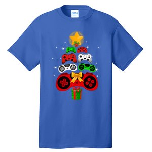 Gaming Controller Christmas Tree Decorations Gamers Xmas Pjs Gift Tall T-Shirt