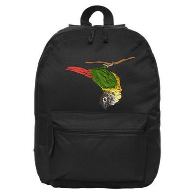 Green Cheek Conure Parrot Bird Conure 16 in Basic Backpack