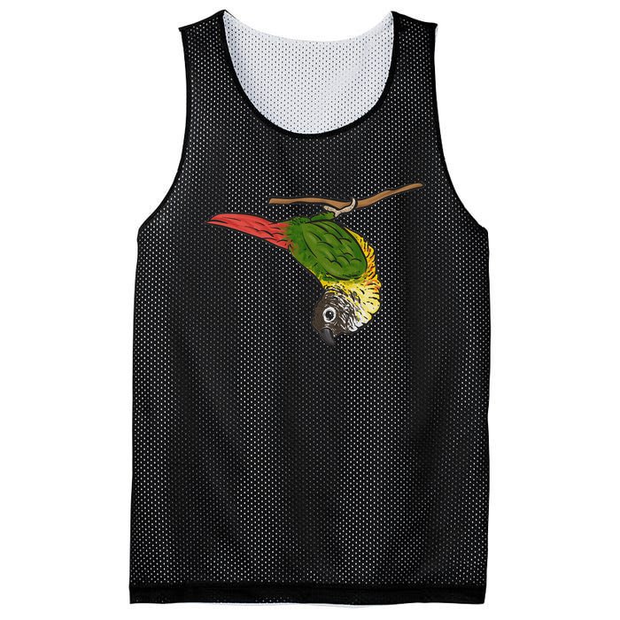 Green Cheek Conure Parrot Bird Conure Mesh Reversible Basketball Jersey Tank