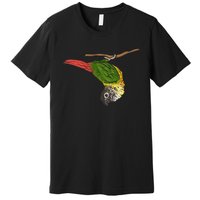 Green Cheek Conure Parrot Bird Conure Premium T-Shirt