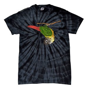 Green Cheek Conure Parrot Bird Conure Tie-Dye T-Shirt