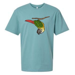 Green Cheek Conure Parrot Bird Conure Sueded Cloud Jersey T-Shirt