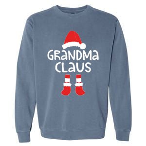 Grandma Claus Cute Gift Matching Christmas Costume Funny Gift Cool Gift Garment-Dyed Sweatshirt