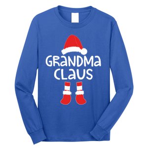 Grandma Claus Cute Gift Matching Christmas Costume Funny Gift Cool Gift Long Sleeve Shirt