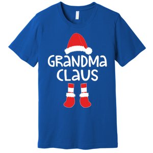 Grandma Claus Cute Gift Matching Christmas Costume Funny Gift Cool Gift Premium T-Shirt