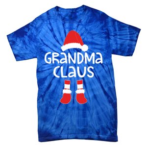 Grandma Claus Cute Gift Matching Christmas Costume Funny Gift Cool Gift Tie-Dye T-Shirt