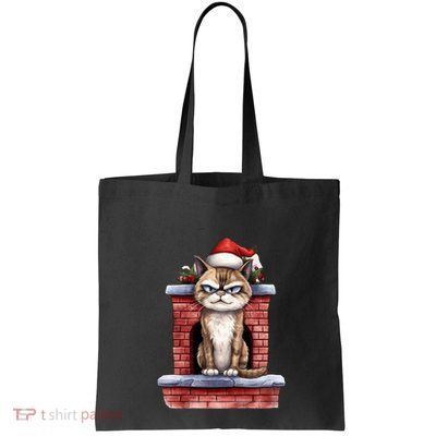 Grumpy Christmas Cat Chimney Bag
