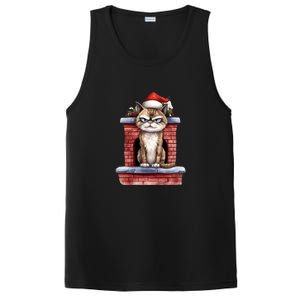 Grumpy Christmas Cat Chimney PosiCharge Competitor Tank