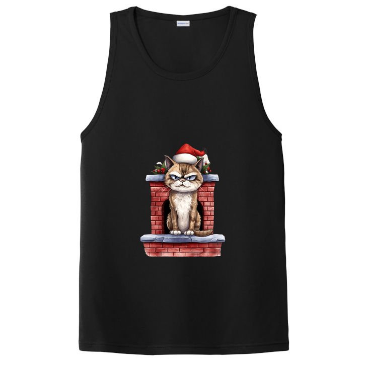 Grumpy Christmas Cat Chimney PosiCharge Competitor Tank