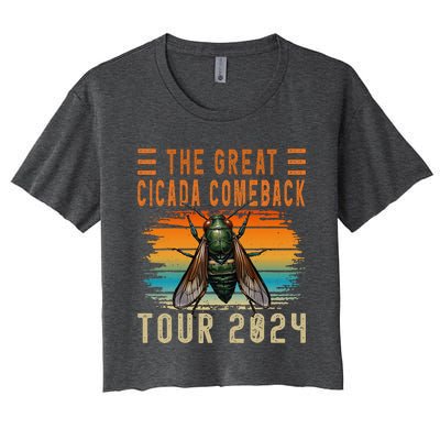 Great Cicada Comeback 2024 Women's Crop Top Tee