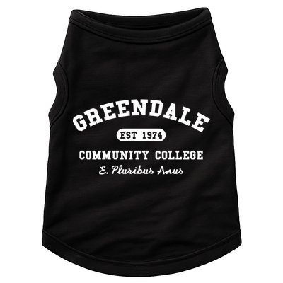 Greendale Community College E Pluribus Anus Gift Doggie Tank