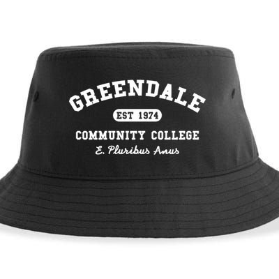 Greendale Community College E Pluribus Anus Gift Sustainable Bucket Hat