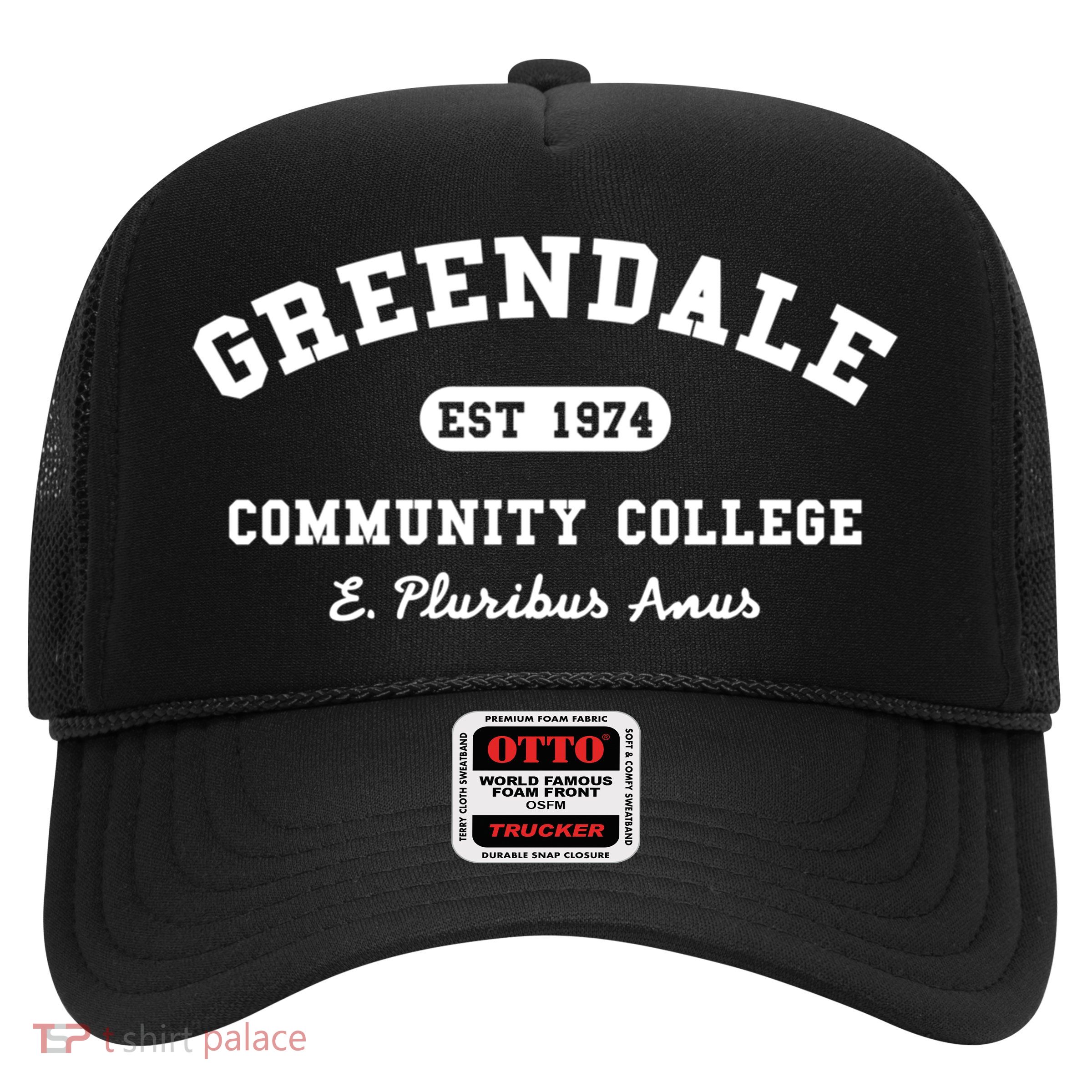 Greendale Community College E Pluribus Anus Gift Trucker Hat