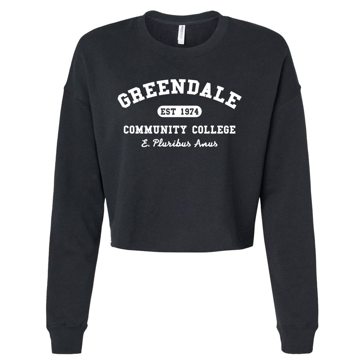 Greendale Community College E Pluribus Anus Gift Cropped Pullover Crew