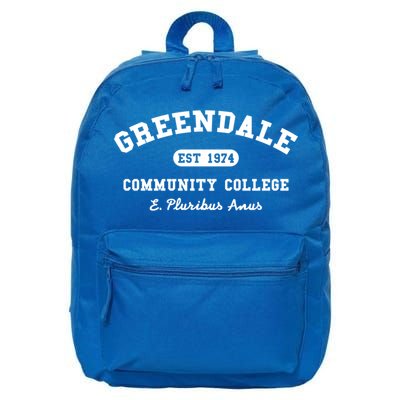 Greendale Community College E Pluribus Anus Gift 16 in Basic Backpack