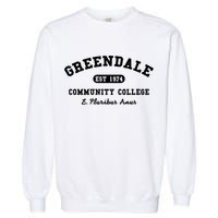Greendale Community College E Pluribus Anus Gift Garment-Dyed Sweatshirt