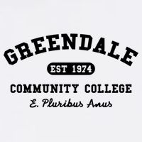 Greendale Community College E Pluribus Anus Gift Garment-Dyed Sweatshirt