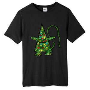 Green Christmas Cat For Holidays Tall Fusion ChromaSoft Performance T-Shirt