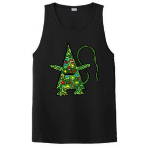 Green Christmas Cat For Holidays PosiCharge Competitor Tank