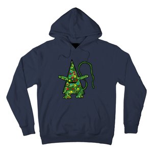 Green Christmas Cat For Holidays Hoodie