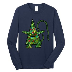 Green Christmas Cat For Holidays Long Sleeve Shirt