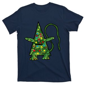 Green Christmas Cat For Holidays T-Shirt