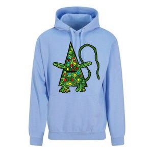 Green Christmas Cat For Holidays Unisex Surf Hoodie