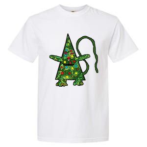 Green Christmas Cat For Holidays Garment-Dyed Heavyweight T-Shirt