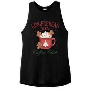 Gingerbread Coffee Christmas Holiday Season Xmas Gift Ladies PosiCharge Tri-Blend Wicking Tank