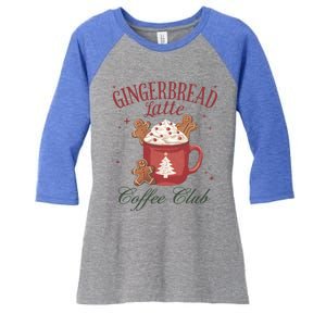 Gingerbread Coffee Christmas Holiday Season Xmas Gift Women's Tri-Blend 3/4-Sleeve Raglan Shirt