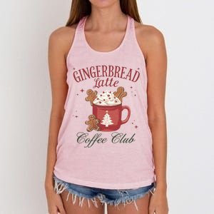 Gingerbread Coffee Christmas Holiday Season Xmas Gift Women's Knotted Racerback Tank