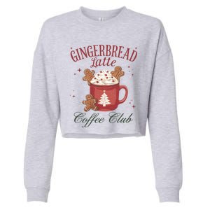 Gingerbread Coffee Christmas Holiday Season Xmas Gift Cropped Pullover Crew