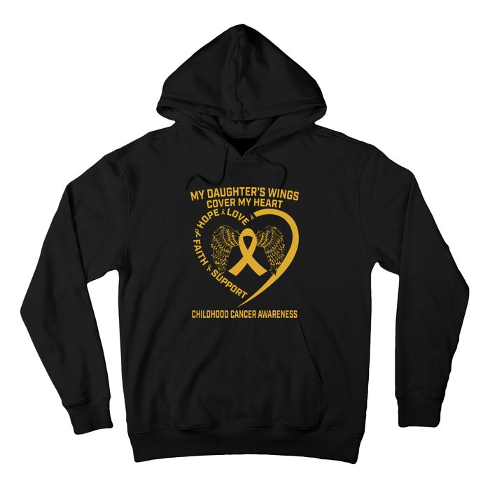 Gold Childhood Cancer Awareness In Memory Of My Daughter Hoodie