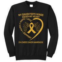 Gold Childhood Cancer Awareness In Memory Of My Daughter Sweatshirt