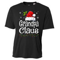 Grandpa Claus Christmas Lights Pajama Family Matching Cooling Performance Crew T-Shirt