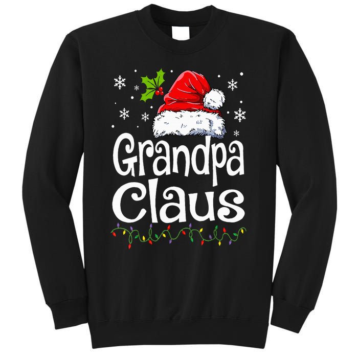 Grandpa Claus Christmas Lights Pajama Family Matching Sweatshirt