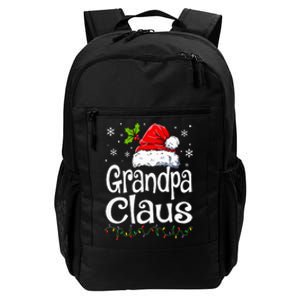 Grandpa Claus Christmas Lights Pajama Family Matching Daily Commute Backpack