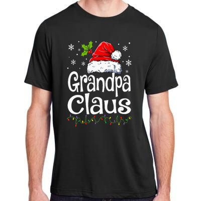 Grandpa Claus Christmas Lights Pajama Family Matching Adult ChromaSoft Performance T-Shirt