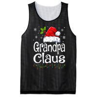 Grandpa Claus Christmas Lights Pajama Family Matching Mesh Reversible Basketball Jersey Tank