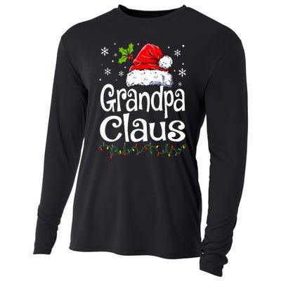 Grandpa Claus Christmas Lights Pajama Family Matching Cooling Performance Long Sleeve Crew