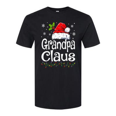 Grandpa Claus Christmas Lights Pajama Family Matching Softstyle CVC T-Shirt