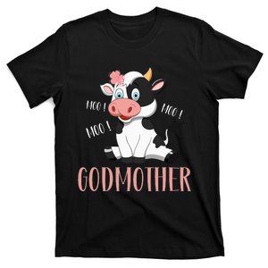 Godmother Cow Cute Cow Farmer gift for Birthday T-Shirt